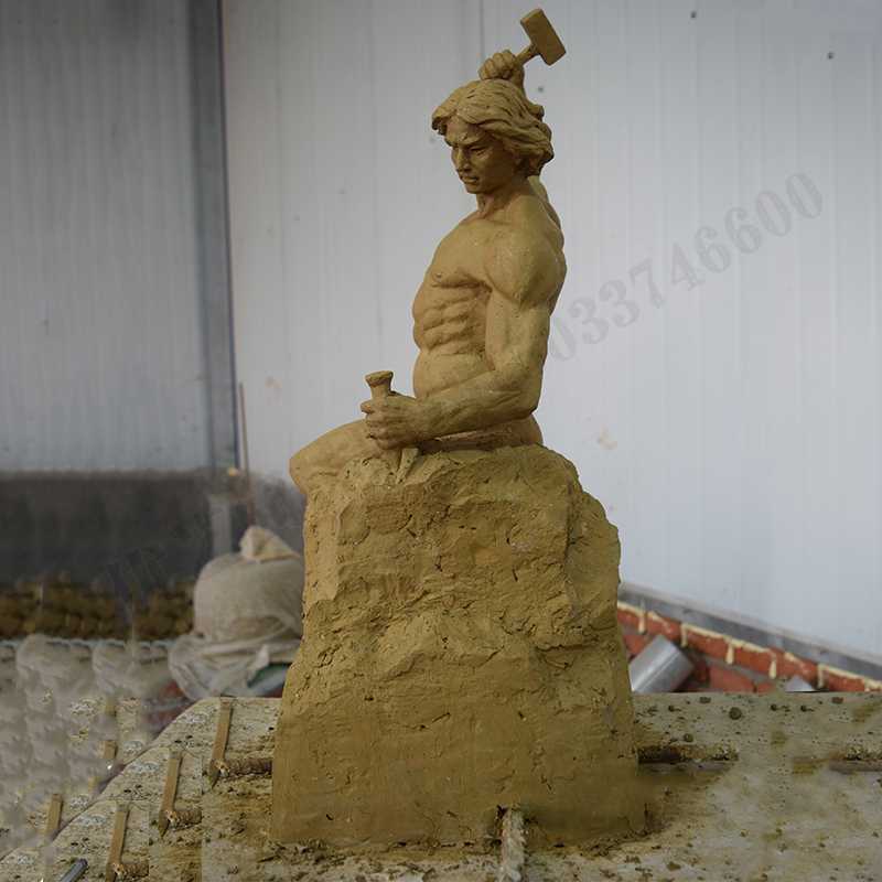 自我雕刻雕塑，自我雕刻擺件，雕刻自我