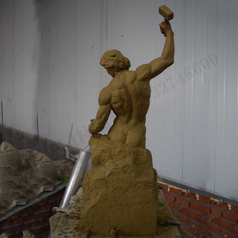 自我雕刻雕塑，雕刻自我雕塑，雕刻自己擺件